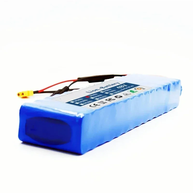 48V 30Ah 18650 Lithium Battery Pack 13S2P 1000W High Power Battery 54.6V 30000mAh   BMS + Fuse