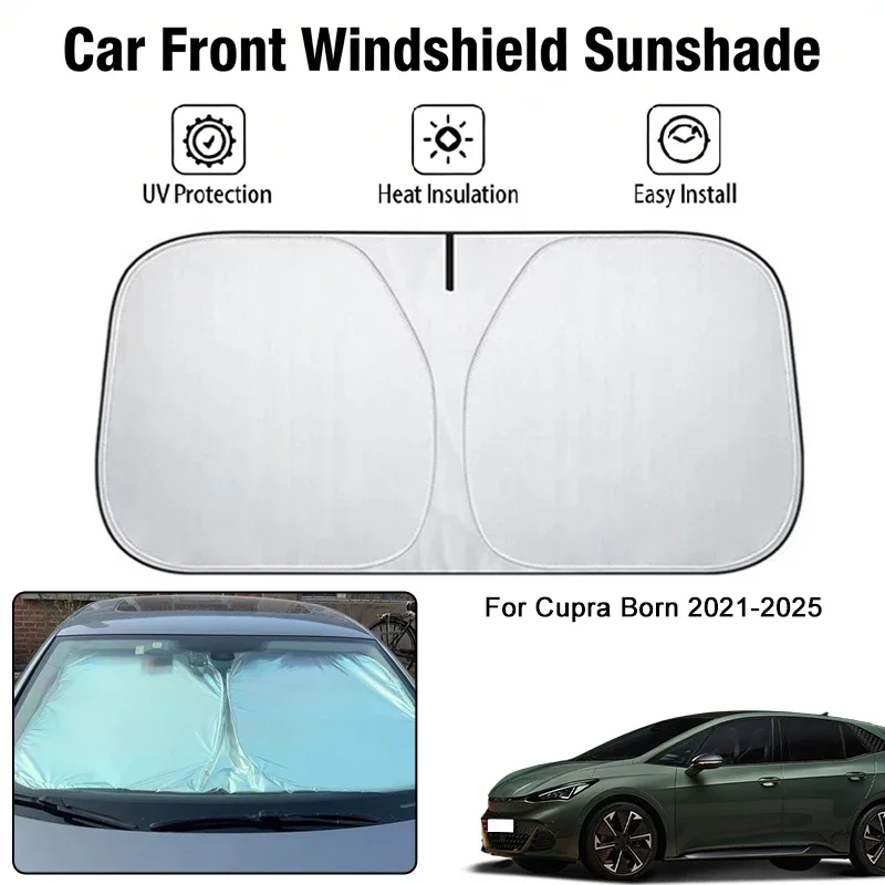 

Foldable Car Windshield Sun Shade UV Block Heat Insulation For Cupra Born 2021-2025 Interior Protection Accessories