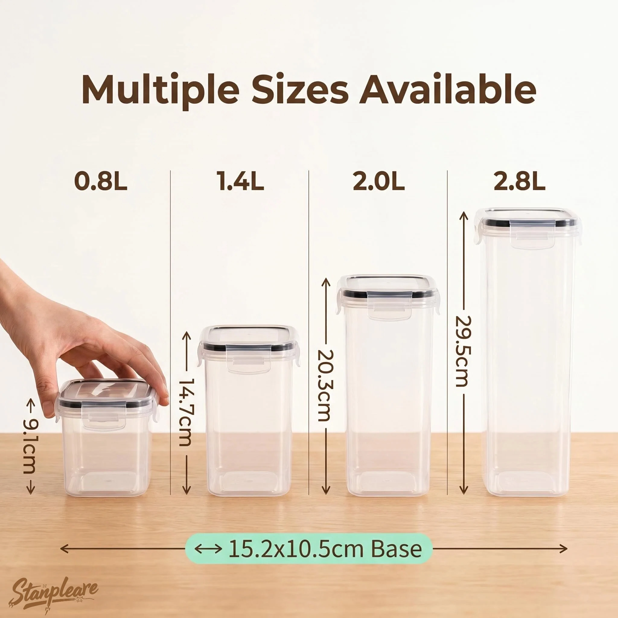 Stackable Airtight Food Storag - огляд і ціна Food Storage No Pantry