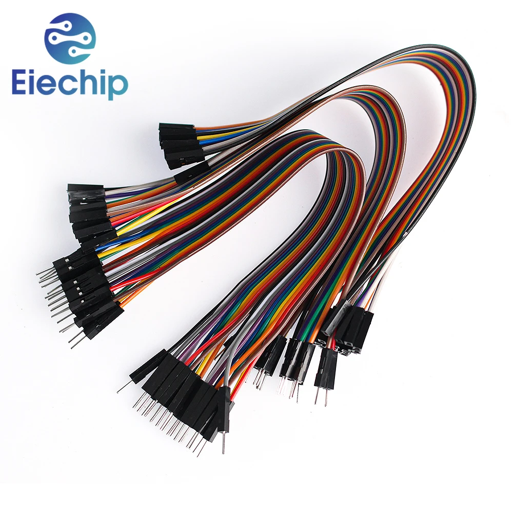 Dupont Wire 20pin Male to Female, 20pin Male to Male, 20pin Female to Female Breadboard Jumper Ribbon Cables Kit for Arduino