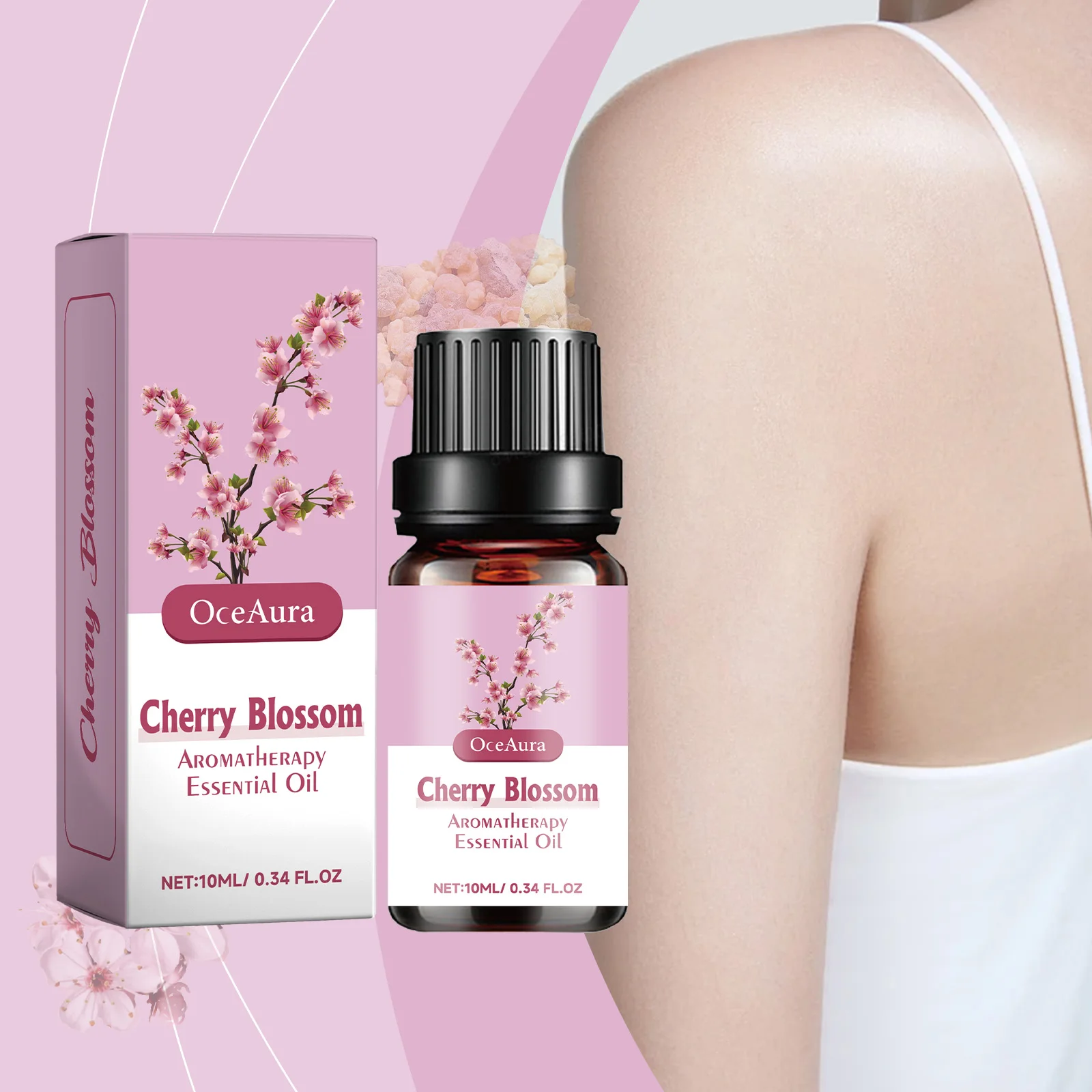 

OceAura Massage Essential Oil Aromatherapy Massage Oil Soothing Home Office For Womens Balm Moisturizing Moisture 3pcs