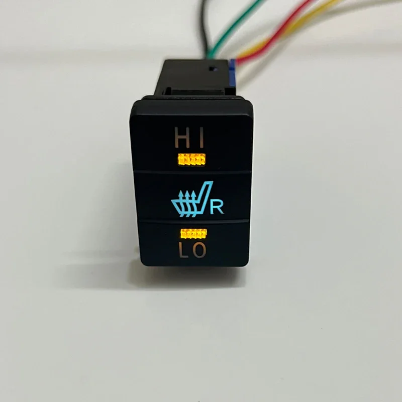 Car Right Seat Heated Switch Seat Heating Button with Connecting Wire for Toyota Prado Camry Prius Corolla Auto Accessories