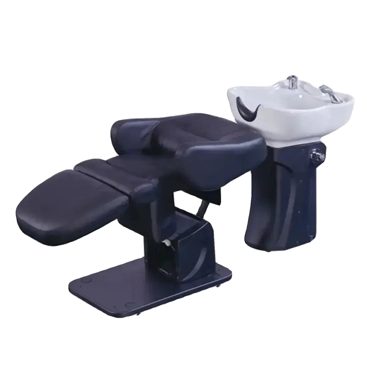 JJElectric Shampoo Bed Barber Salon Half Lying Flush Bed Automatic Lifting Shampoo Bed
