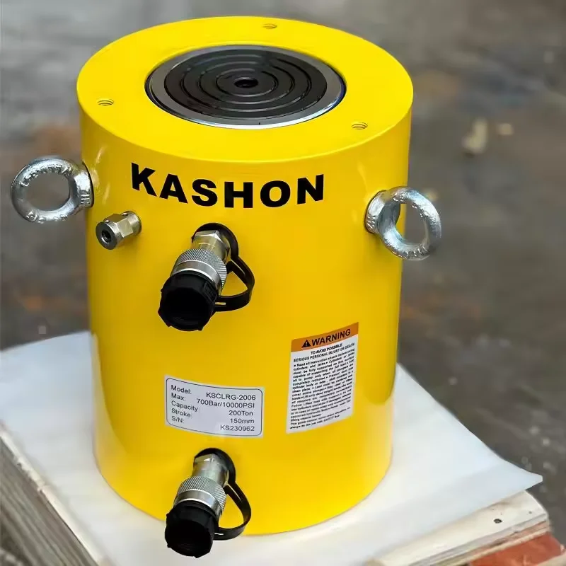 CLRG-2006 200 طن السكتة الدماغية 150 مم أسطوانة هيدروليكية مزدوجة المفعول مقابس عالية Tonnage