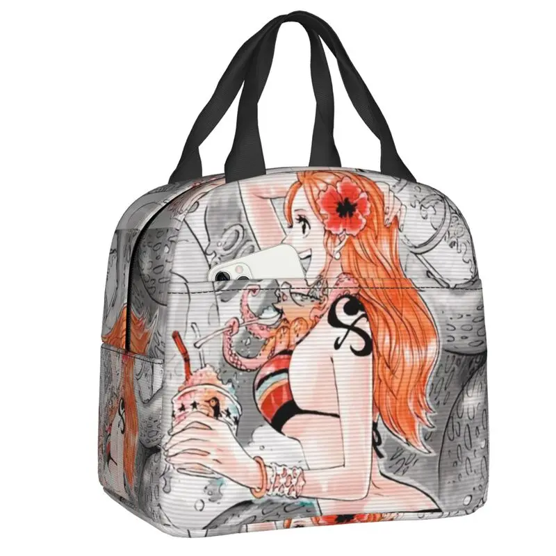 

Custom Nami Insulated Lunch Bags for Work School One P-Pieces Resuable Thermal Cooler Bento Box Women Kids