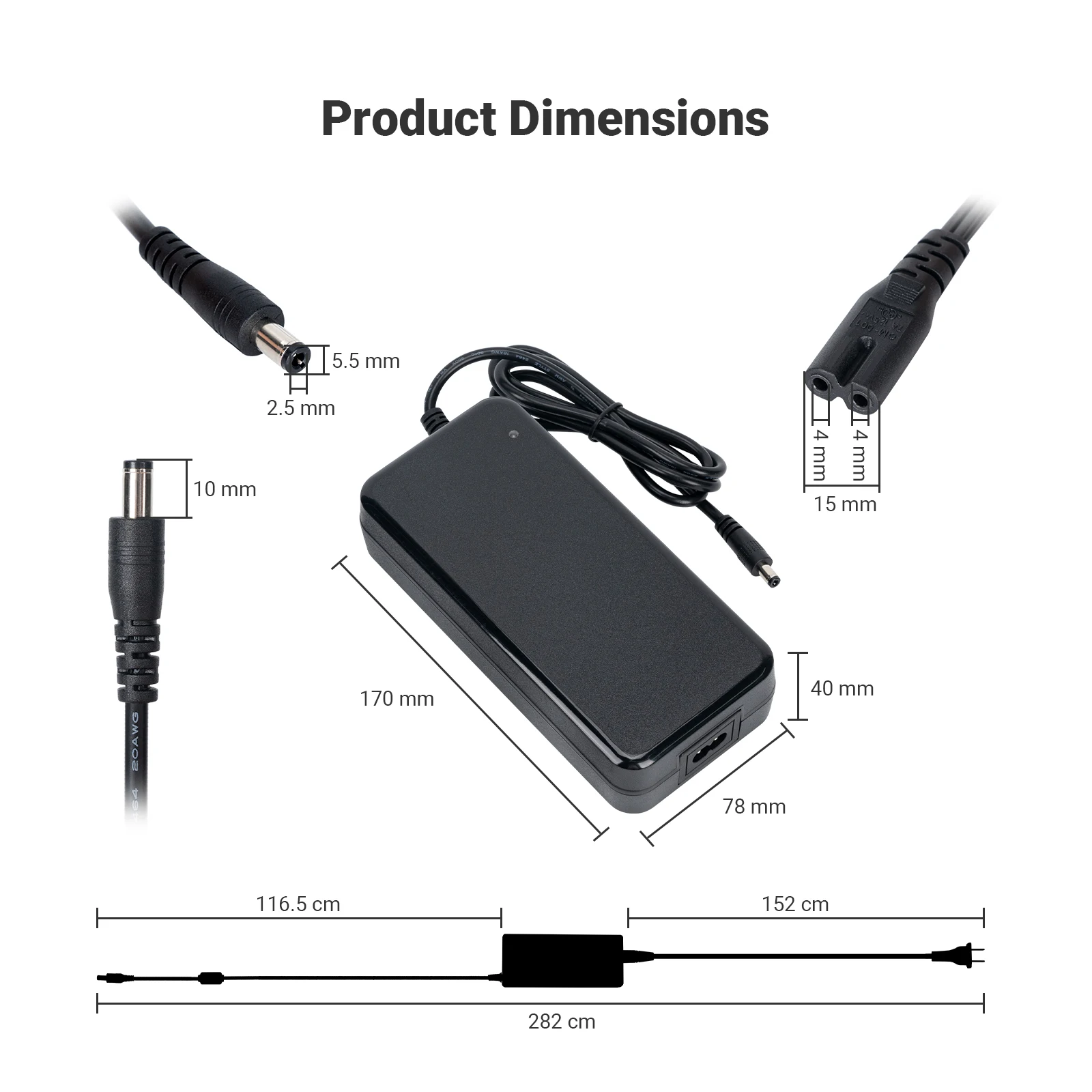 Fosi audio 48v 5a/48 v10a/36v 6a DC Netzteil Ladegerät Heimkino-Verstärker Netzteil für Audio verstärker Eingang 240-V – Detail 4