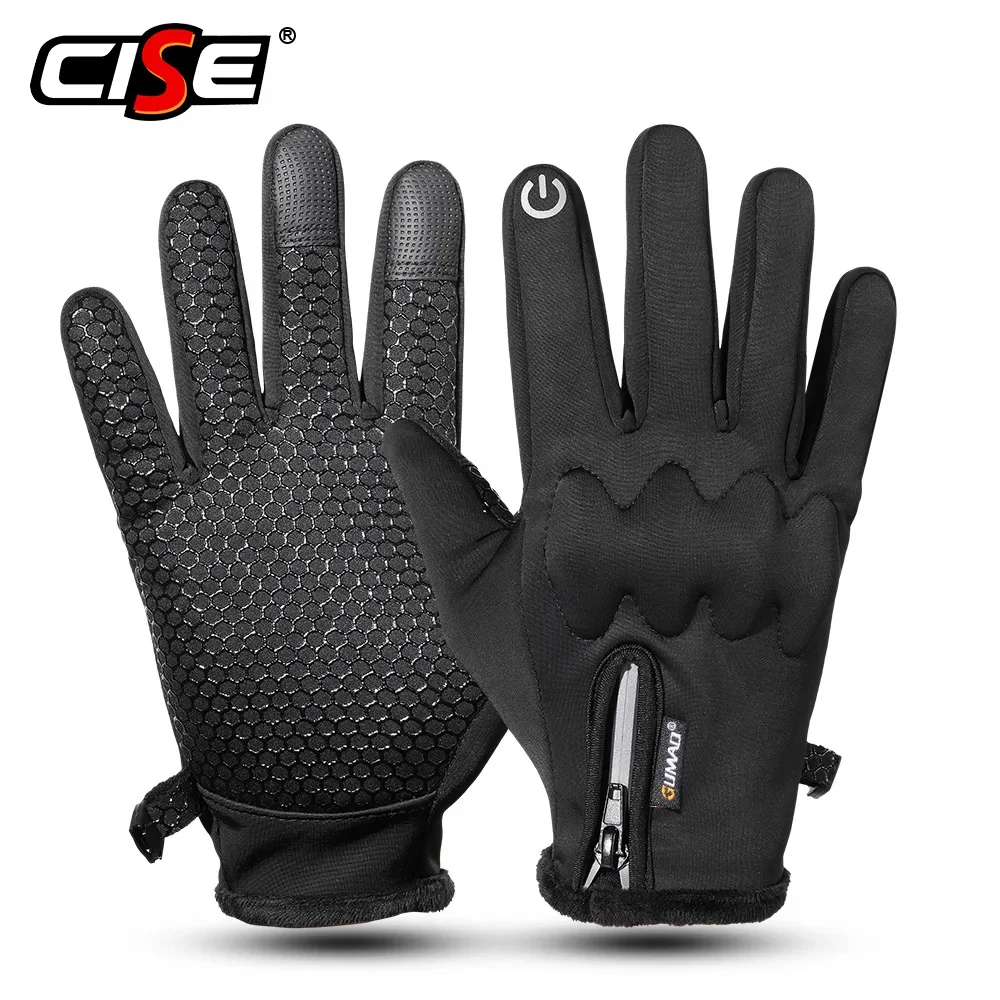 Touchscreen Motorcycle Full Finger Gloves Winter Warm Moto Motocross Motorbike Biker Enduro Waterproof Protective Gear Men Women