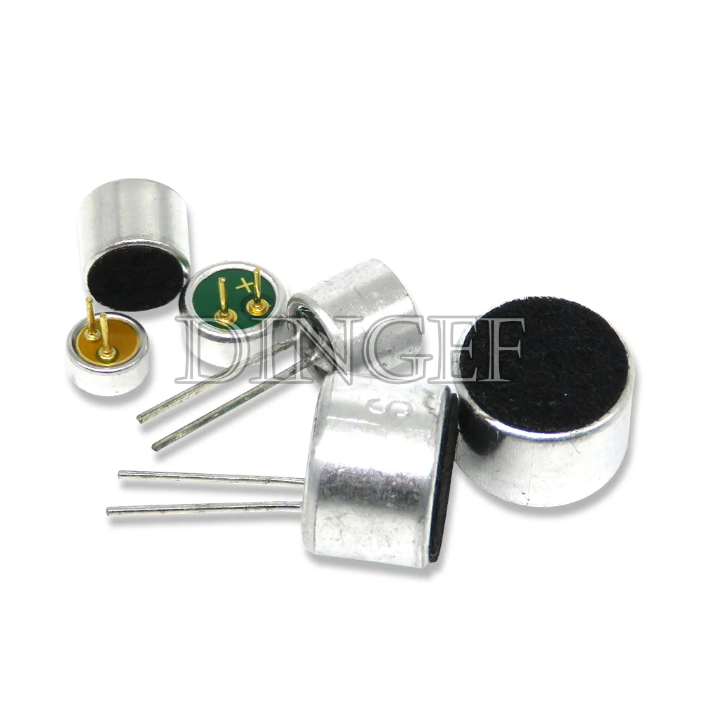 10pcs 4.5*2.2mm 6*2.2mm 6*5mm 9*7mm electret microphone condenser Pickup microphone 52DB 56DB with 2pin