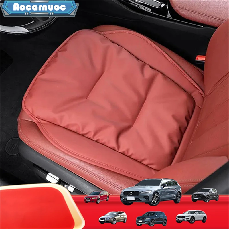 1pcs Leather Car Seat Cushion Supplies For Volvo XC40 XC60 XC90 C40 EX30 EX90 XC Classic 2025 2024 2023 2022 2021 2020 2019 2018