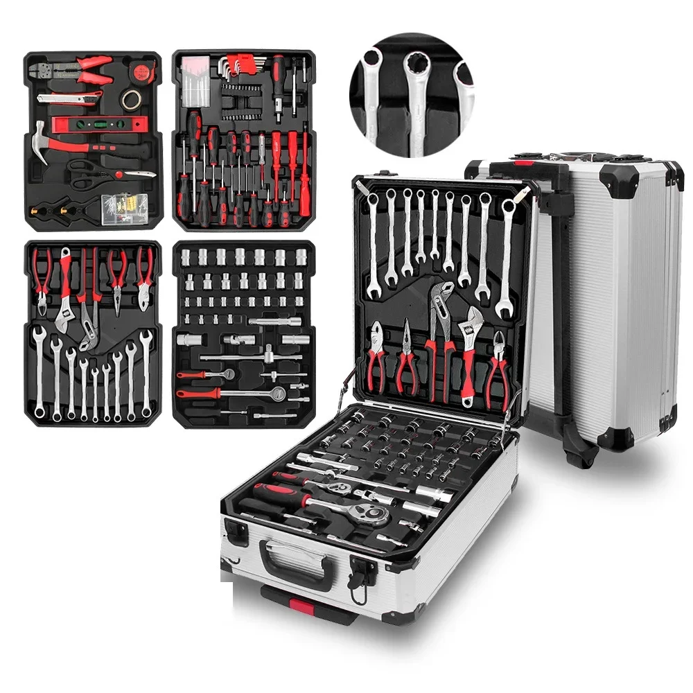 

Ratchet Socket Steel Wrench Set Hand Tool Sets Car Repair Tool Kit Home Mechanical Tools Box Screwdriver Kits