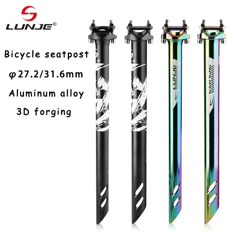 MTB Bike Seat Post Mountain Road Bicycle Seatpost Ultralight Aluminum Alloy Seat Tube 27.2/30.9/31.6mm*400mm Cycling Parts