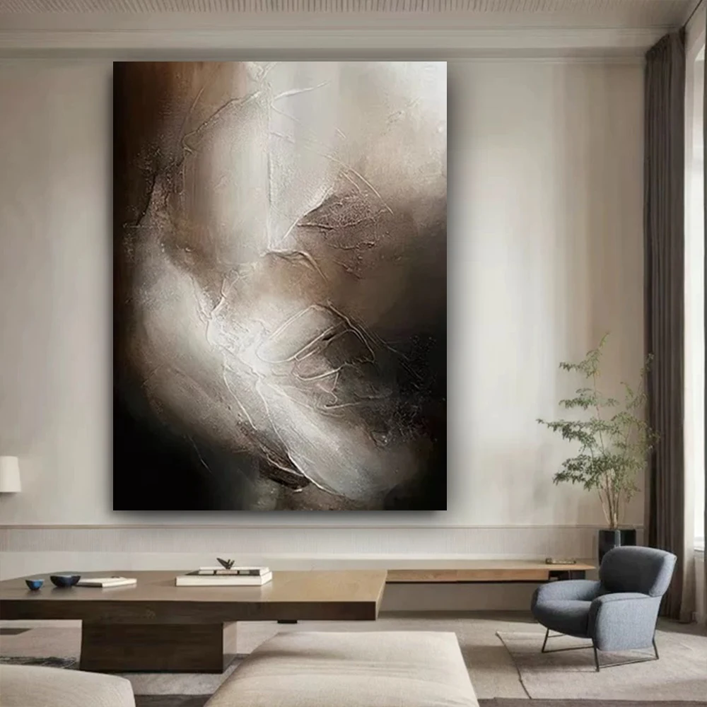 

100% Hand drawn abstract Oil painting Modern Character Wall Art Images on canvas picture Large murals for living room decor gift