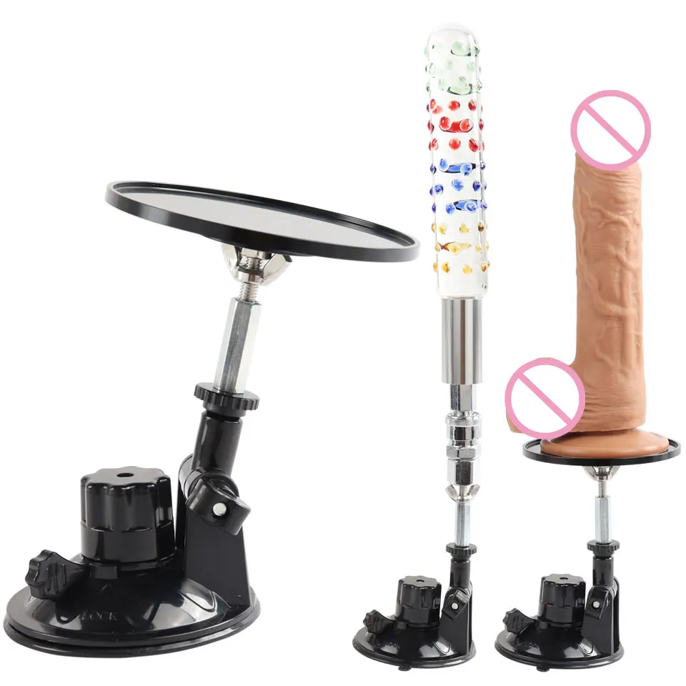 Fredorch 섹스 머신 부착물 흡입 컵, 흡입 컵, 부드러운 접지 커넥터, 고정 수동 딜도, 각도 조절 가능