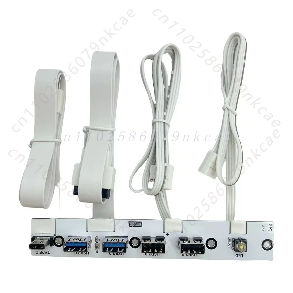 PC Front Panel USB 3.0 2-Port USB 2.0 2-Port Type-C 20Gbps with Power LED Switch Cable