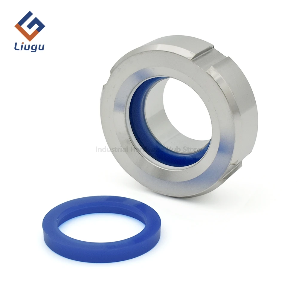 2/5/10Pcs Sanitary SMS Union Blue Silicone Gasket Ring, 19/25/32/38/51/63/76/89/102mm Food Grade Seal for Pipe Union Fittings