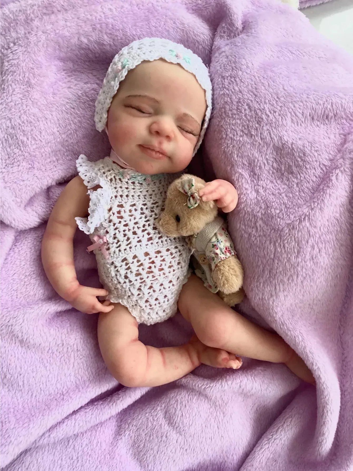 6 Polegada silicone macio reborn boneca menina pascale realista bebê recém-nascido bonito boneca para crianças presentes de aniversário (sem brinquedo ursos.)