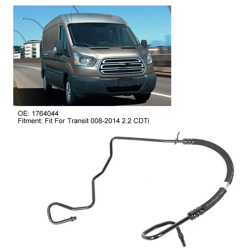 1764044 Steering High Pressure Oil Pipe + Nut Hose for Ford Transit 2.2 TDCi 2008-2014 8C113E586FE