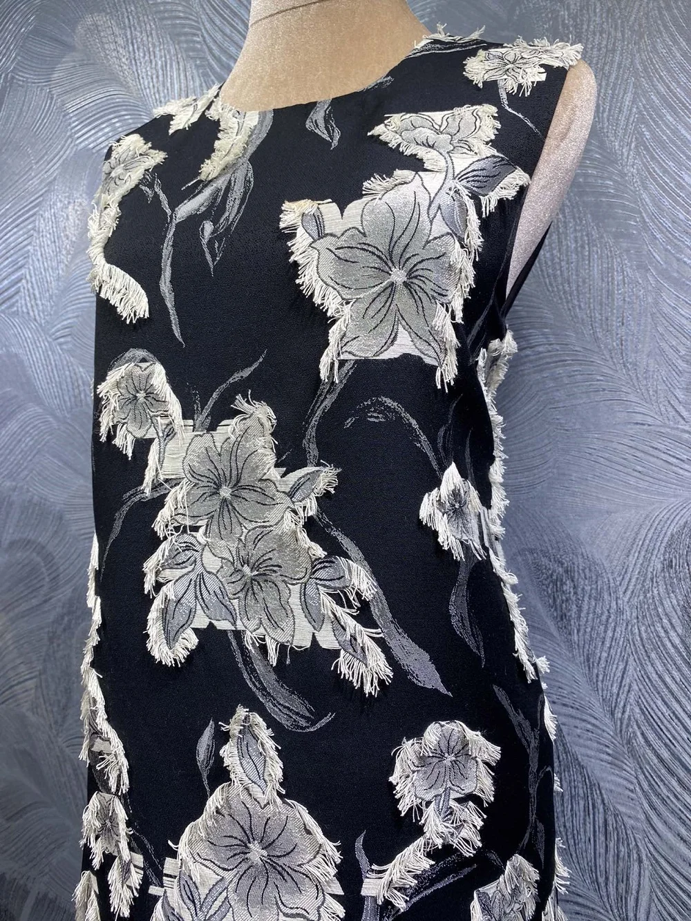 XXL Bodycon Dress 2026 Spring Designer Fashion Party Events Women Vintage Floral Prints Sleeveless Midi Black Elegant Dress