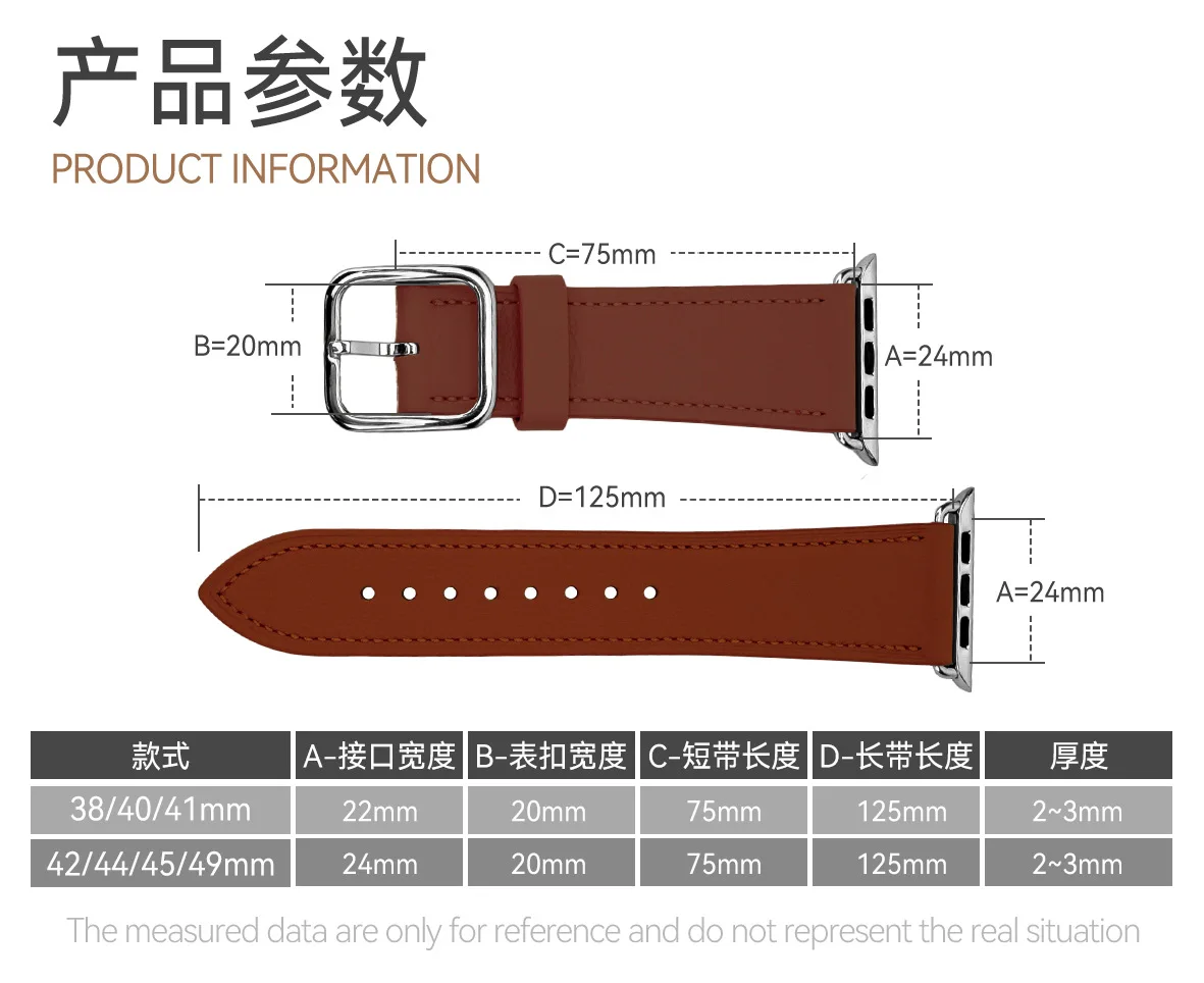 Geeignet für Apple Watch-Armband mit minimalistischem Top-Layer-Kalbsleder-Ultra-Lederarmband