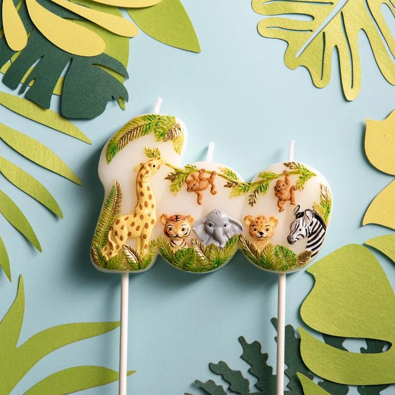 

Свеча на 100-летие ребенка, украшение для торта, лесная тема