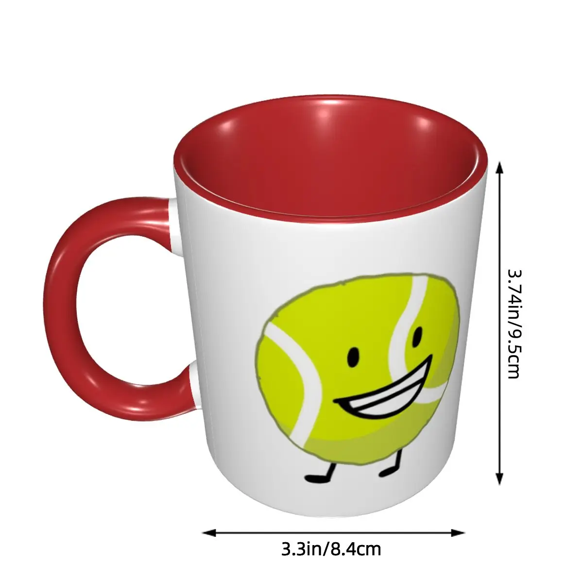 Bfb Tennis Ball Mug Funny Ceramic Coffee Cups Tea Mugs Milk Cup Drinkware Gift for Friends