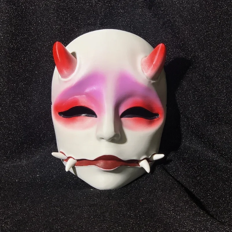 일본 전통 술을 마시는 소년 프라진나 볼 재미있는 소품 풀페이스 성인 장식 할로윈 호러 마스크