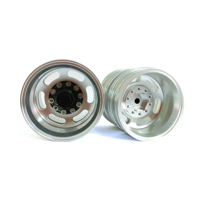 

1/14 Tractor Model Accessories Double Black Rear Wheel Hub A For RC Diy Tamiyaya Truck Car Th01400-Smt2