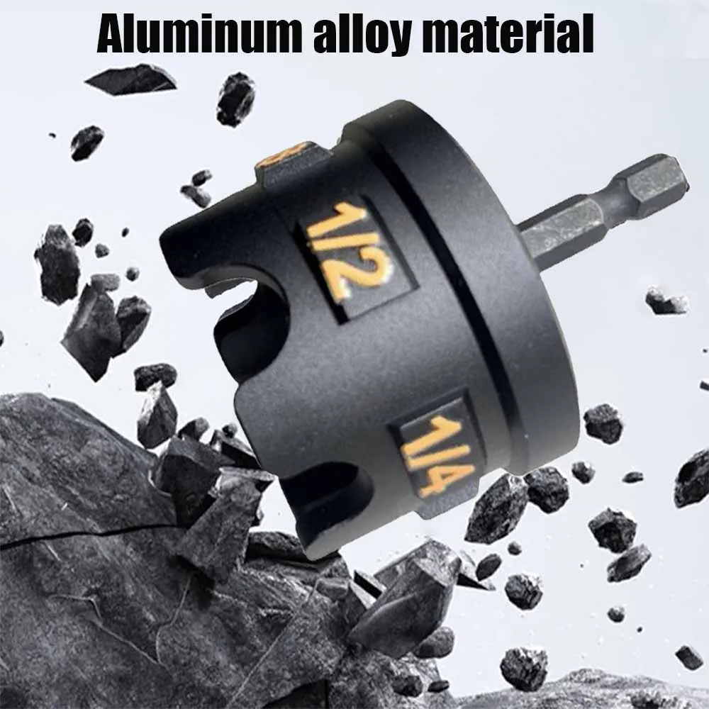 Metal Nut Zipper Drill Attachment for Fast Nut and Bolt Removal, Nut Remover Bolt Extractor Tool for Conduit Racks Socket Wrench