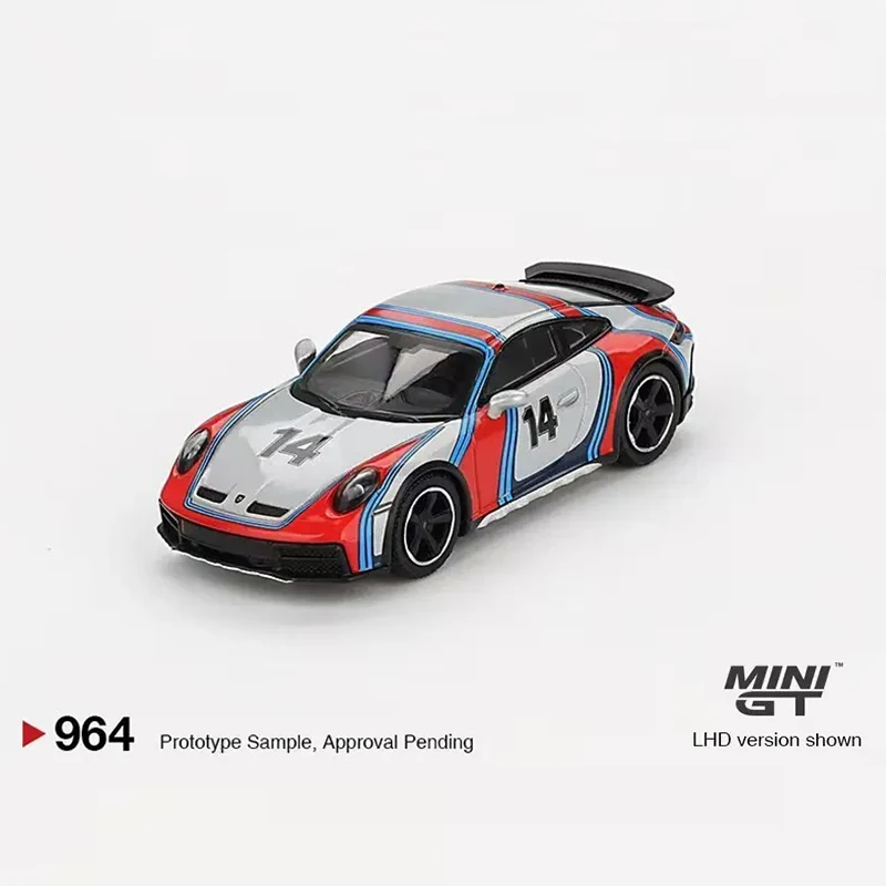 PreSale MINIGT 964 1:64 Porsche 911 Dakar Ice Grey Metallic Rally 1974 Diecast Model Collection Toys