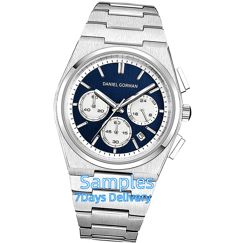 ساعة كاجوال عصرية للرجال بتقويم وحزام من الفولاذ المقاوم للصدأ للرجال للحياة اليومية مقاومة للماء وساعة كوارتز مضيئة Reloj