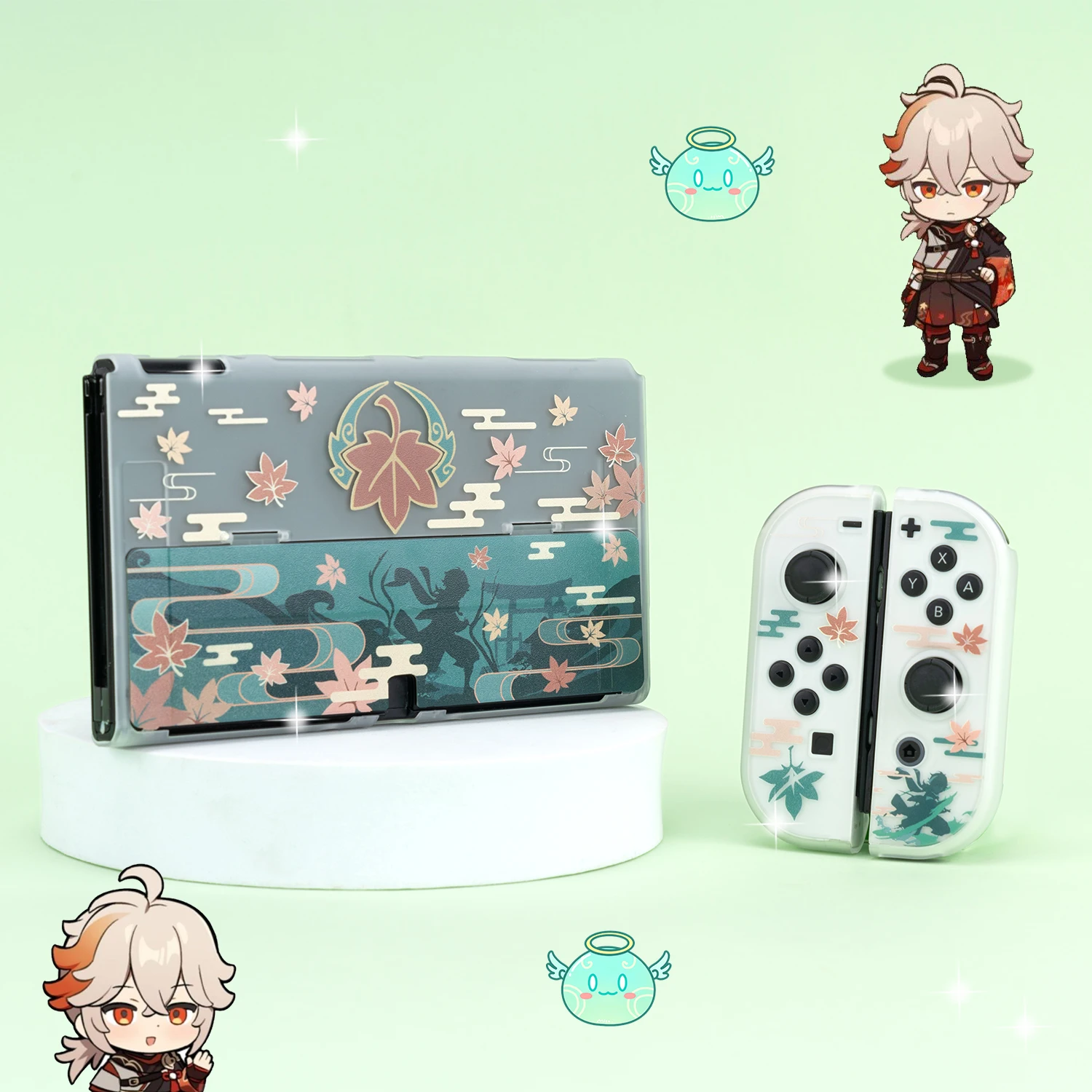 Funda Nintendo Switch Oled Cover Anime Dockable Bảo Vệ Cứng Cho Công Tắc Điều Khiển Joy-Con Bộ Điều Khiển