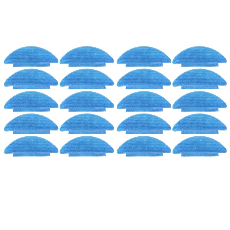 20Pcs Fit For Conga 7490 Eternal Genesis X-Treme Home Genesis X-Treme Mop Cloth Robot Vacuums Replacement Spare Parts