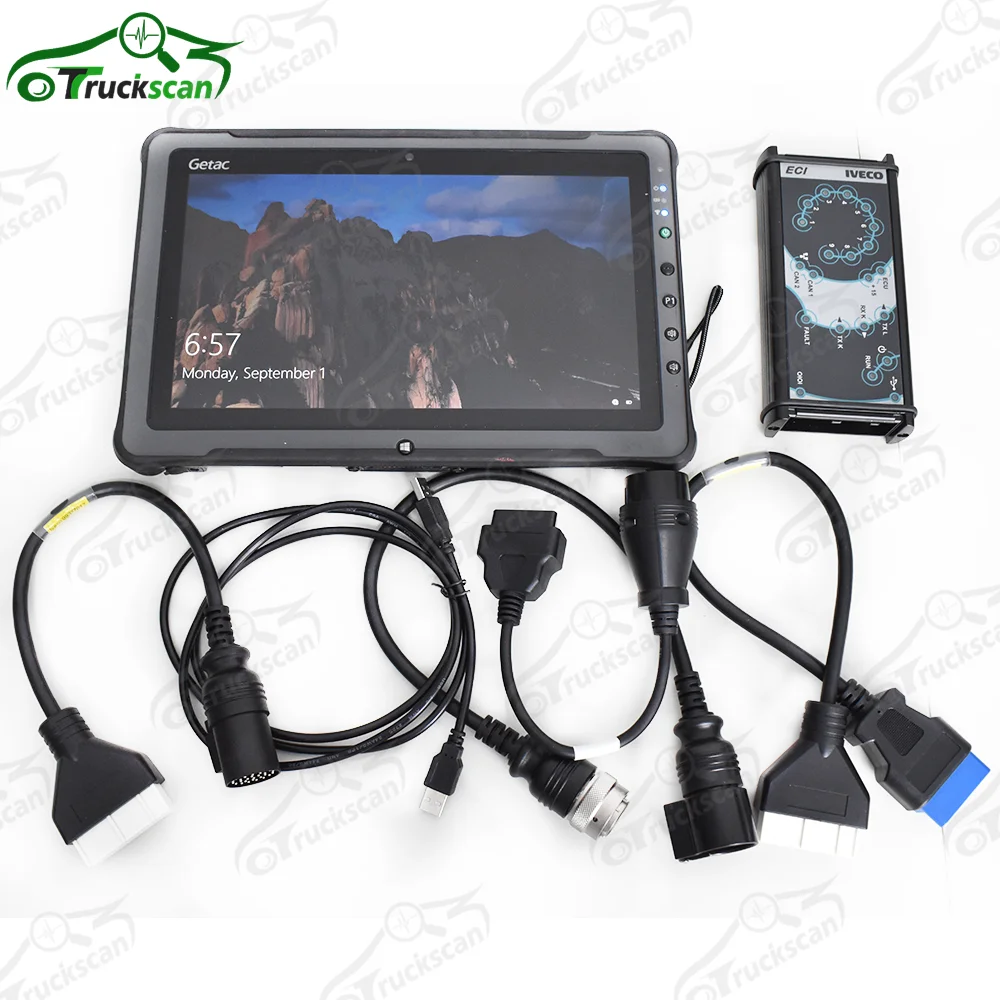 for IVECO TRUCK euro5 euro6 diagnostic tool with software and F110Tablet