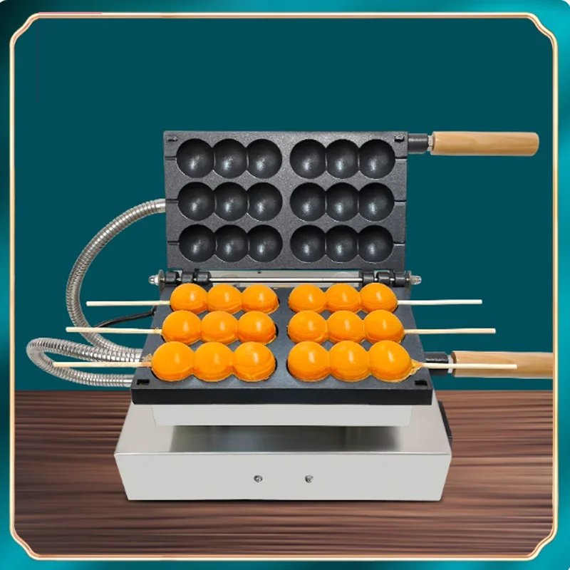 Commercial Stainless Steel Non-Stick for Egg Bubble Waffle Maker Electric Pancake & Waffle Ball Machine Snack Equipment