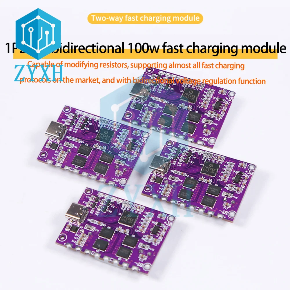 Modulo di ricarica rapida bidirezionale IP2368 interfaccia Buck-Boost di tipo C batteria al litio 4S scheda di ricarica rapida ad alta potenza da