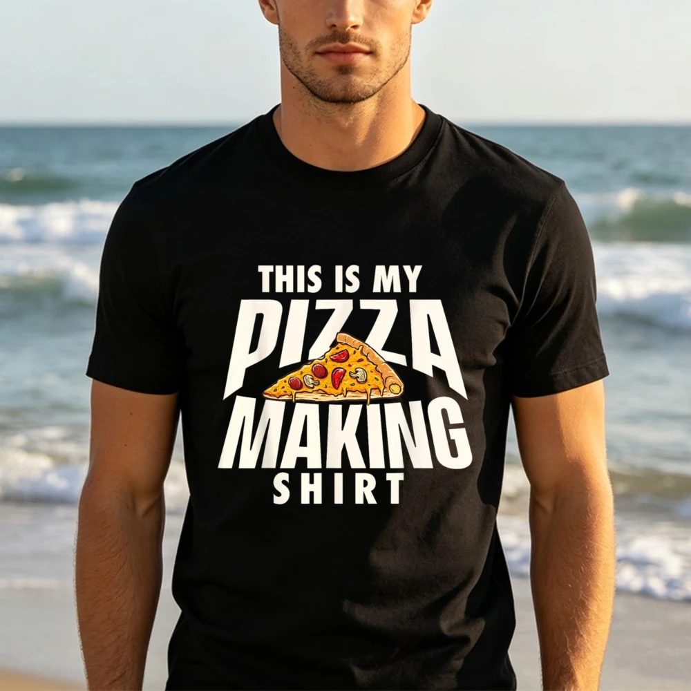 This is My Pizza Making Shirt Pizza Baker Food Lover T-Shirt Cooking Foodie Graphic Men Women Cotton Fashion Top Y2k Streetwear