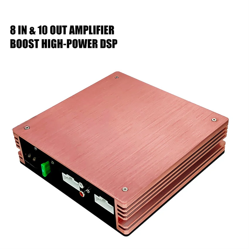 10-channel Car Audio Power 8*120W Amplifier Class AB 31-segment DSP Modified Bass Stereo Surround Passive Subwoofer Audio Player