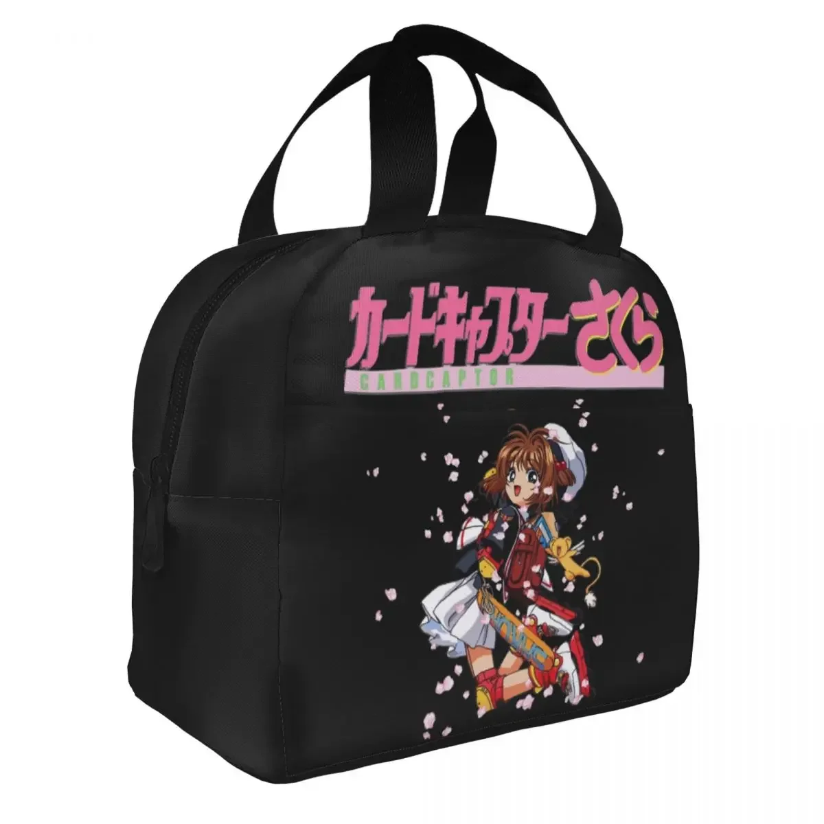 Cardcaptor Sakura Roller Skates Insulated Lunch Bags High Capacity Meal Container Cooler Bag Tote Lunch Box Outdoor Food Bag