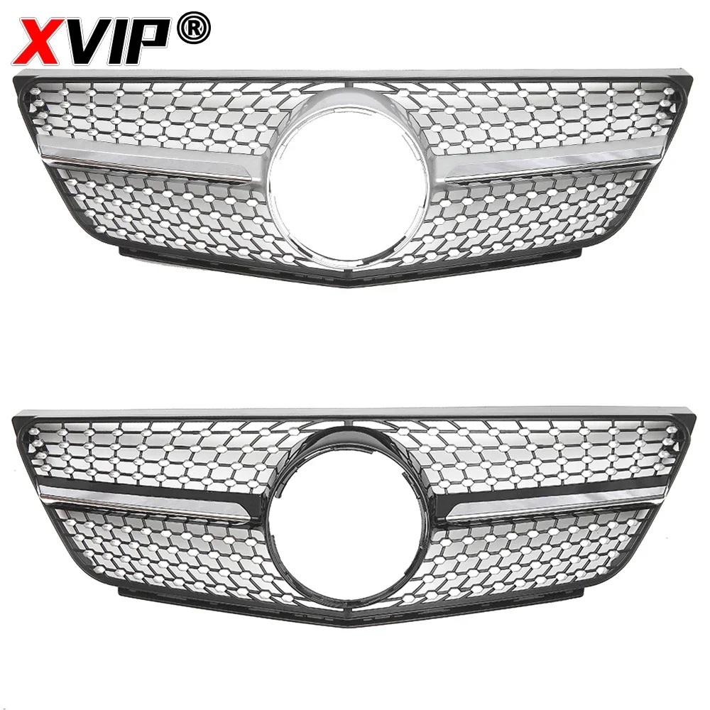 XVIP Diamonds Style Front Bumper Grille For Mercedes Benz B-Class B250 W245 2009-2011 Glossy Black AMG Style Front Racing Grille