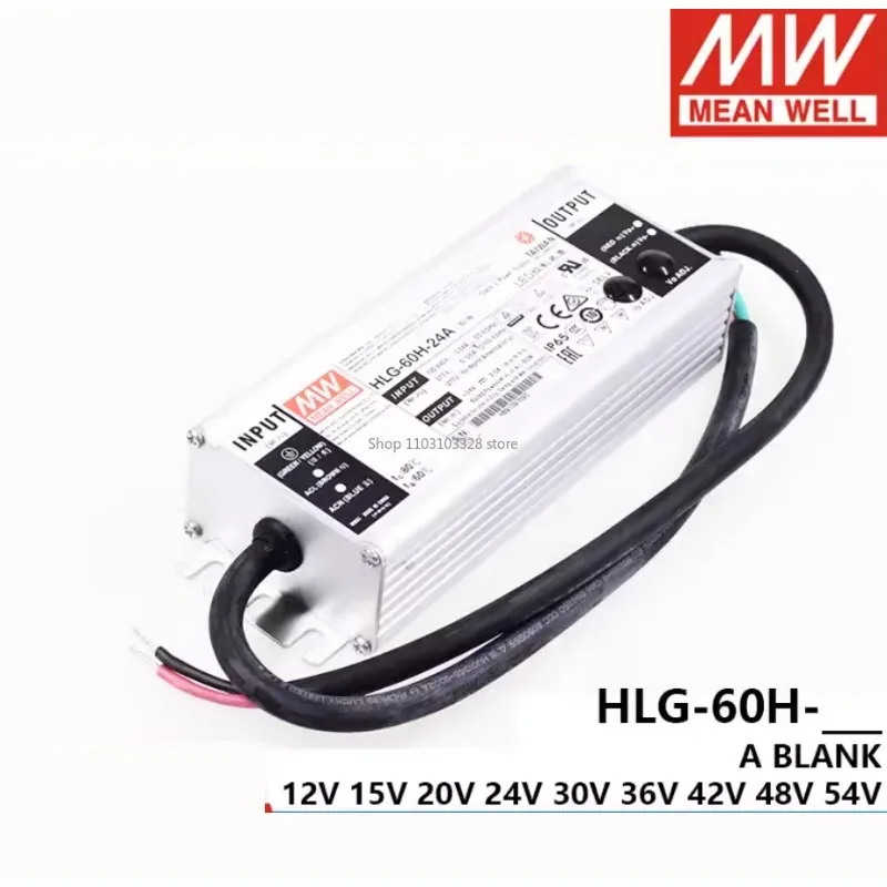 

Блок питания для светодиодов meanwell HLG-60H HLG-60H-15A HLG-60H-20A HLG-60H-24A HLG-60H-30A HLG-60H-36A HLG-60H-42A HLG-60H-48A 60 Вт