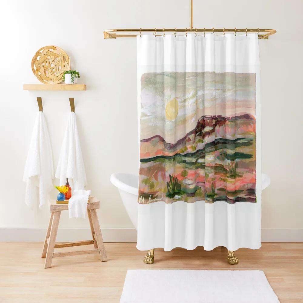 

Desert Sunrise Shower Curtain Shower Bath Anti-Mold Waterproof Shower Bathroom Decor Bathroom Deco Curtain