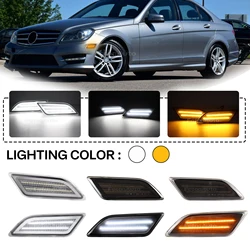 LED Fender Driving Side Marker Front Bumper Indicator Light For Mercedes Benz C-Class W204 C250 C300 C350 C63 AMG 2012-2014