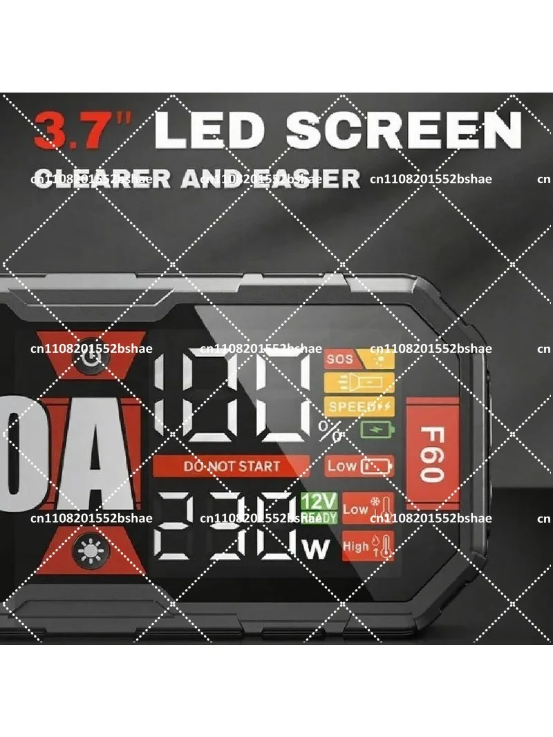 12V Portable Car Jump Starter Kit - Factory Price, Emergency Power Bank with USB & LED Light