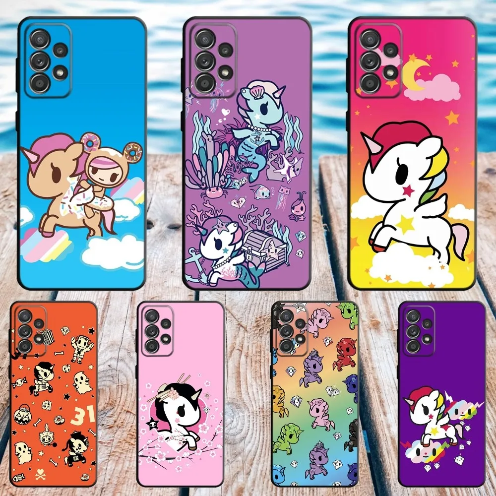 Cute T-Tokidokis Unicorn Phone Case For Samsung S21,S22 Ultra,S20,S30 plus,S22 plus,S23,S30 ultra 5G Silicone Cover