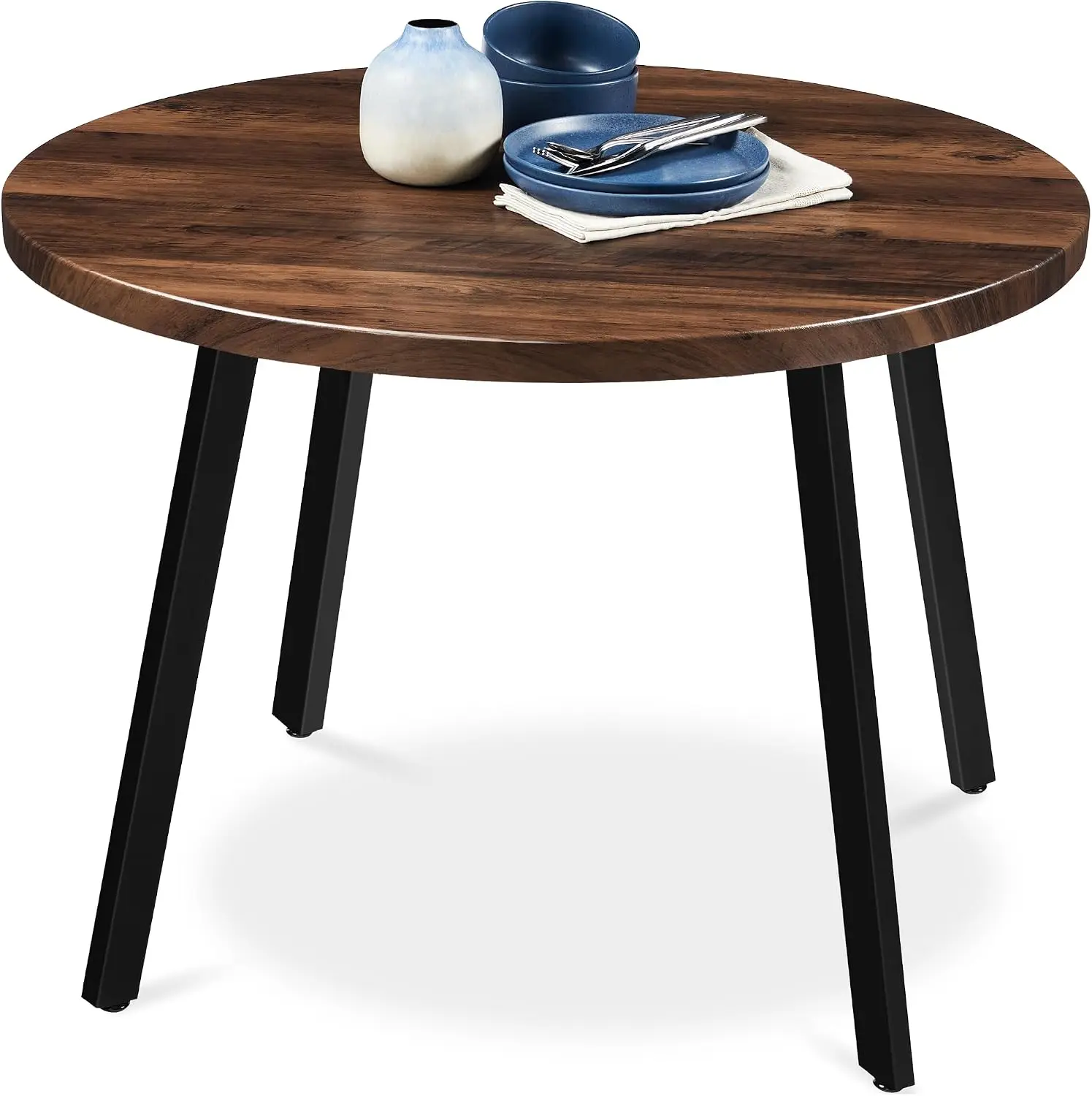 Round Dining Table 35.5, Mid-Century Modern Kitchen Table for 2-4 People, Small Space Apartment Dinette, Customized