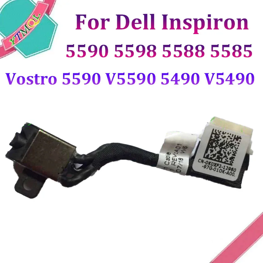 1Pcs Portatil Dc Power Jack Cabo Conector Para For Dell Inspiron 5590 5598 5588 5585 Vostro 5590 V5590 5490 V5490