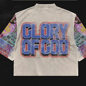 Extragrade men and women around neck cotton t-shirt, short sleeve tops-en, hip hop graphic printing, streetwear retro, rock, y2k 10 Main Sales Rock Blouse - №8