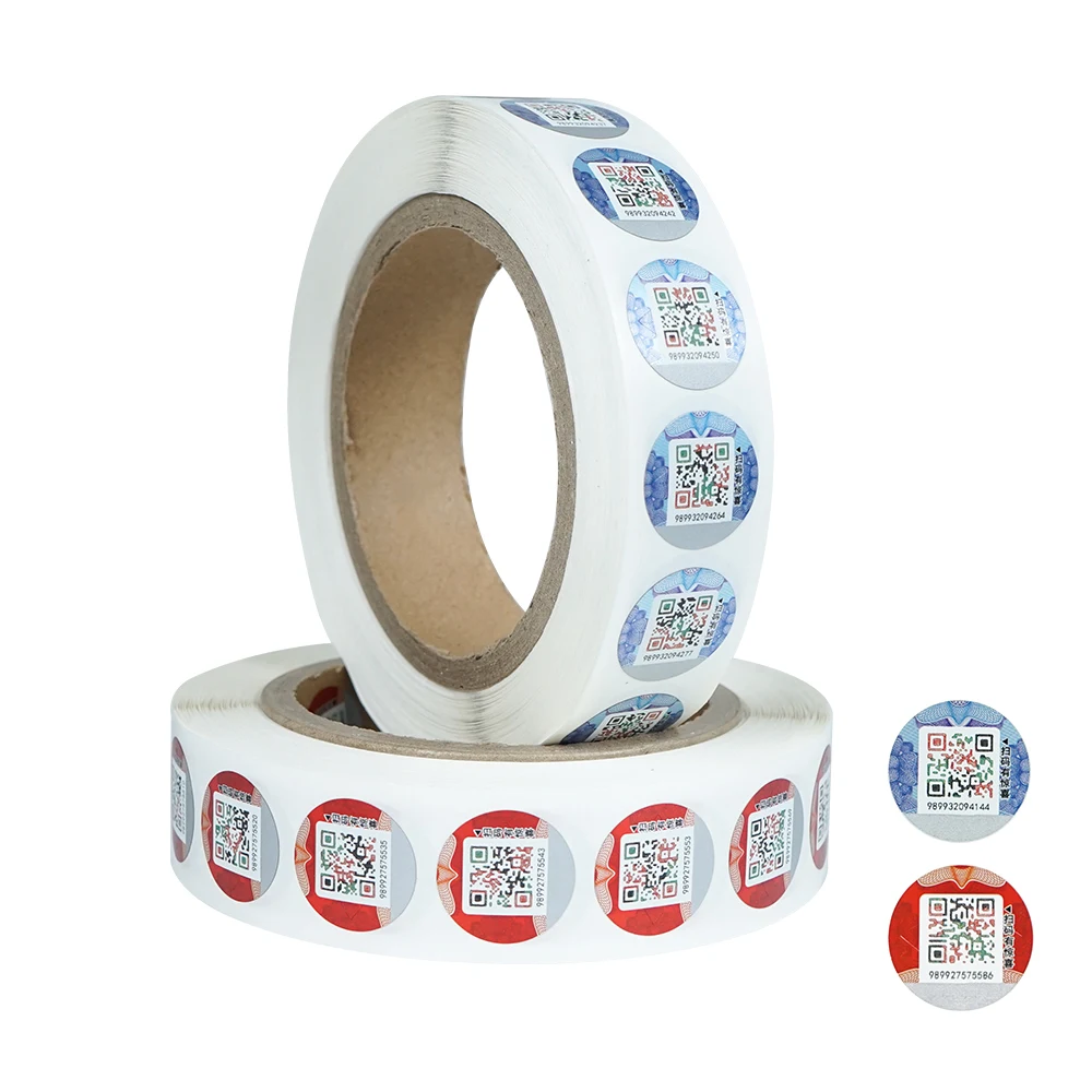 

1 Roll/1000 Units 22x22mm Anti-Counterfeiting QR Code Security Label Self-Adhesive Tamper Evident Original Authenticity Sticker