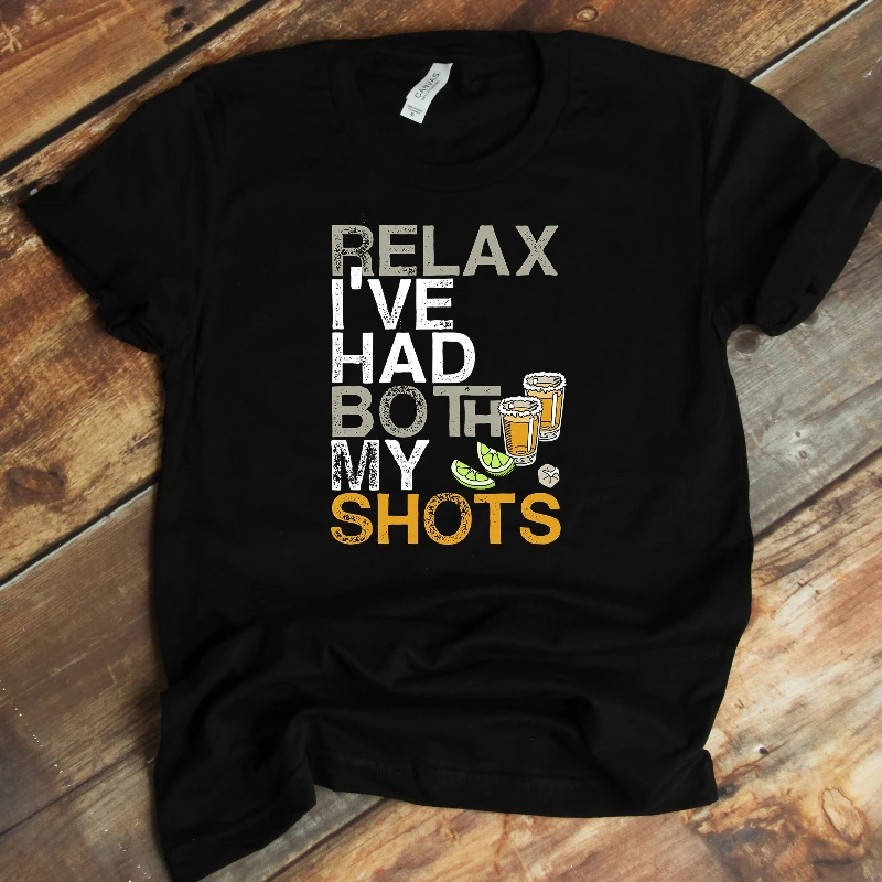 Had Both Shots Tequila Lover T Shirt Vaccination