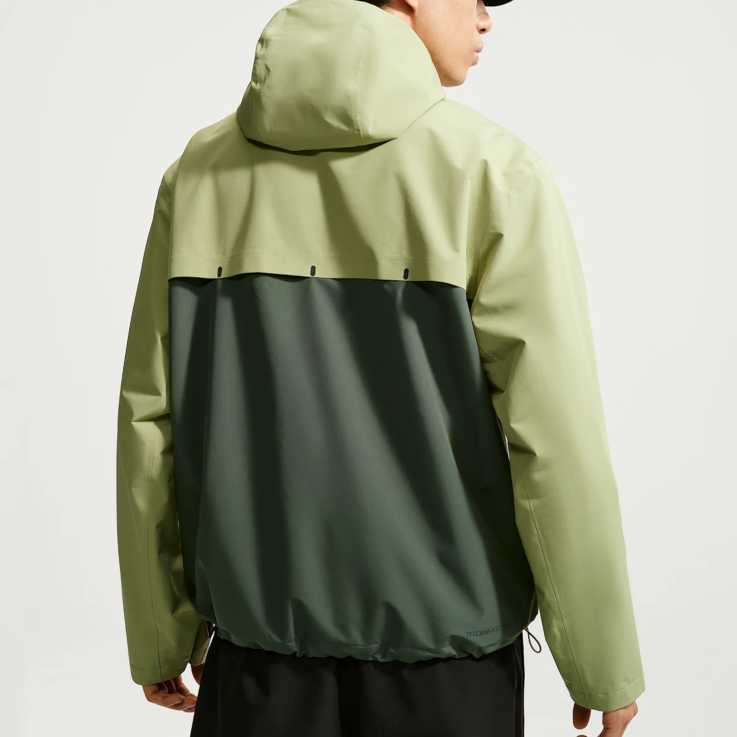 Nike genuine men's loose zipper hooded windproof and waterproof trench coat IO4380-377
